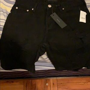 Black ripped skinny jean shorts from Pacsun *NEW*